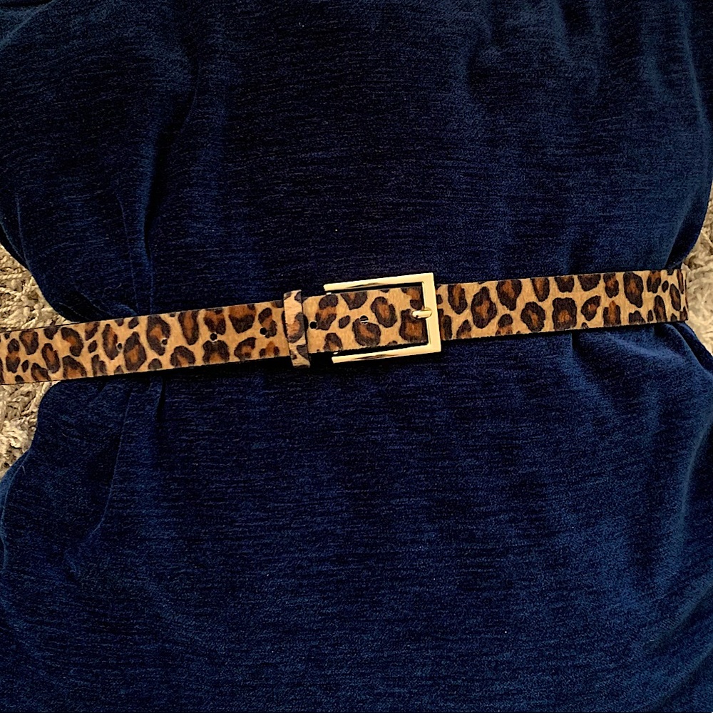 Cheetah print belt